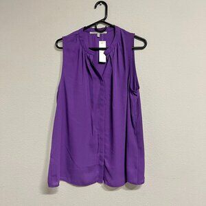 Collective Concepts Esten Button-Up Sleeveless Blouse